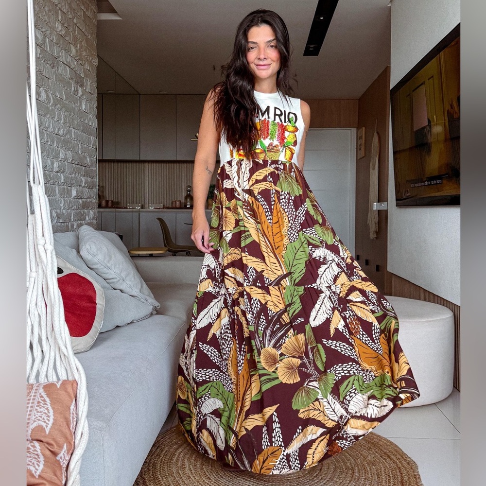 Farm Rio Feira Maxi Dress